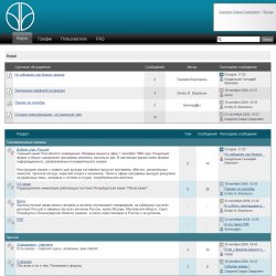 Главная страница - список форумов и тем
