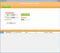 Модуль баланса - отчетность за прошедший период